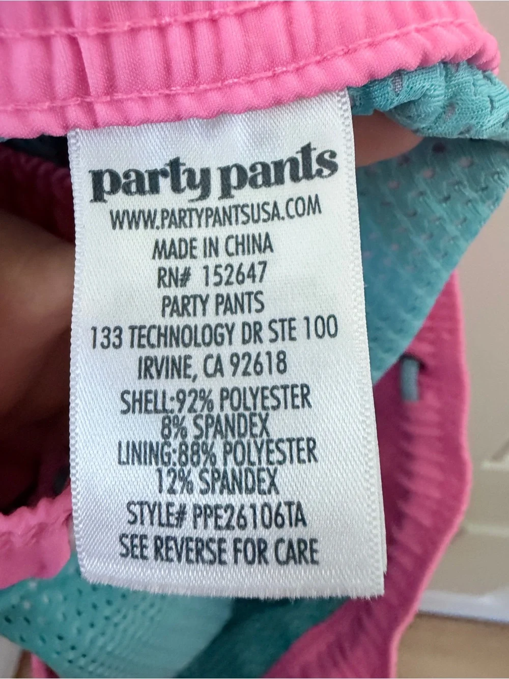 Party Pants size xxl Sharky Swim Shorts pink and Blue Sharks